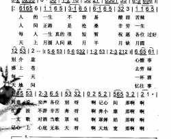 诉说人间事黄梅戏【彩谱】简谱-品味人生演唱-品味人生词曲