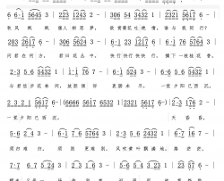 情梦简谱-枫桥演唱-张小鹏/刘季宏词曲