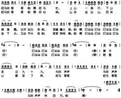 赶马哥哥赶马郎简谱