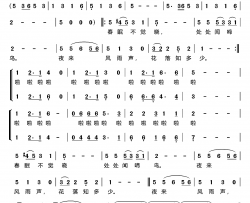 春晓[唐]孟浩然词谷建芬曲春晓[唐]孟浩然词 谷建芬曲简谱