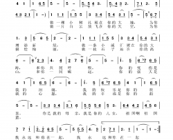 祖国，我永远和你在一起简谱