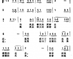 如今你在远方巡逻简谱-张名河词/于树骅曲关贵敏-