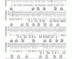 遇见吉他六线谱、男生版简谱-林一峰演唱-林一峰/林一峰词曲