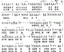 Hey! Lover简谱-向月娥词/陈建宁曲何润东-