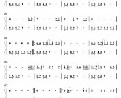 一生所爱钢琴简谱-数字双手-卢冠廷