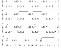 夜的钢琴曲 27钢琴简谱-数字双手-石进