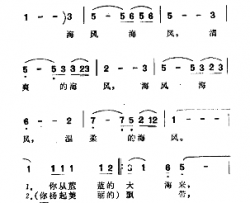 海风阿海风简谱