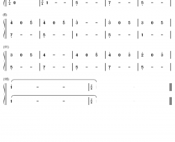 更知鸟钢琴简谱-数字双手-汤普森