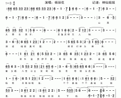 新狄青 《新狄青》主题曲 闽南语简谱-杨丽花-