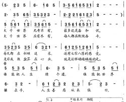 人生百味电视系列短剧《人生百味》主题歌简谱