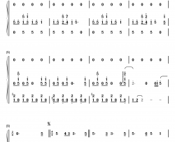 任性钢琴简谱-数字双手-孙燕姿