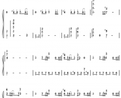 剑伤钢琴简谱-数字双手-李易峰