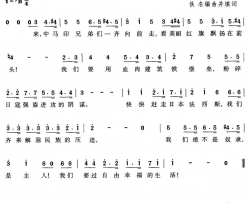 [马来亚]民族进行曲简谱