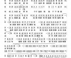 开心过年简谱-艺涛演唱-梁剑东、艺涛/安逸词曲
