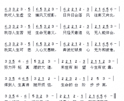 索寻人生简谱