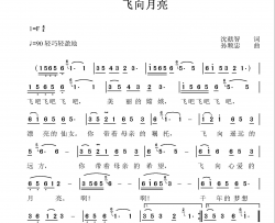 飞向月亮简谱