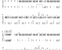 风的痕迹钢琴简谱-数字双手-VK克