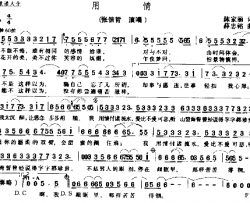 用情简谱