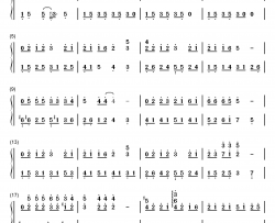 东风破钢琴简谱-数字双手-周杰伦