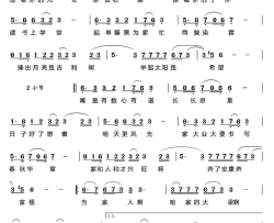 当家人秦庚云词王佑贵曲当家人秦庚云词 王佑贵曲简谱