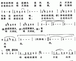 西部放歌王宏伟简谱-王宏伟演唱