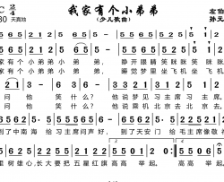 我家有个小弟弟简谱