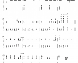 邻家的龙猫钢琴简谱-数字双手-久石让 宫崎骏