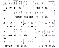 当上丰产模范来娶我简谱