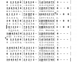 一路歌唱简谱-张冬玲演唱-焦响曲谱
