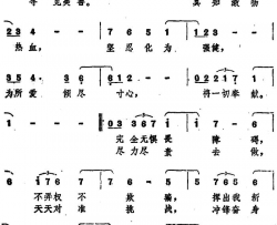 胸怀大志香港电视连续剧《猎鹰》主题歌简谱