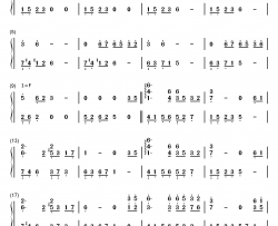 白月光钢琴简谱-数字双手-张信哲