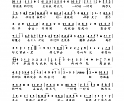雨的印记简谱-吴涤清演唱-崔恕/李闰珉词曲