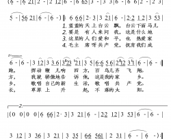 草原上升起不落的太阳简谱-降央卓玛演唱-落红制作曲谱