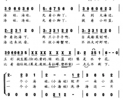 小浪花赵洪才词李希海曲简谱
