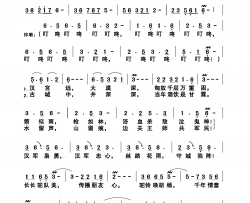 大漠驼铃电影《大汉军魂》主题歌简谱