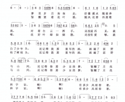 莫愁岁月白了头简谱