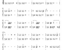 迟到钢琴简谱-数字双手-刘文正