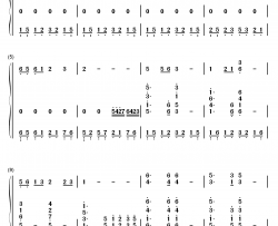 卢沟谣钢琴简谱-数字双手-李明圣