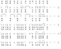 我们都是朋友简谱