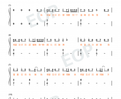 我希望在你的爱情里钢琴简谱-张蔷演唱