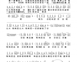 北大荒人的歌简谱-殷秀梅演唱-王德/刘锡津词曲