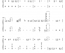 影子情人钢琴简谱-数字双手-林忆莲