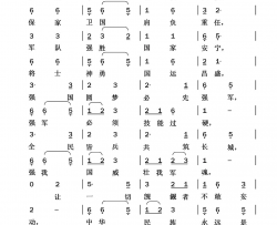 强国威壮军魂献给八一建军节简谱