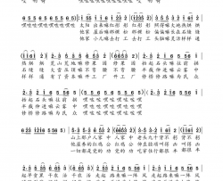 开州号子简谱-胡润华演唱-彭跃军/彭跃军词曲