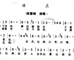 冰点简谱-陈慧娴演唱