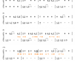 来日方长钢琴简谱-数字双手-薛之谦 黄龄