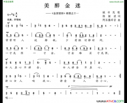 美醉金迷《金贵情珍》组歌之十一简谱