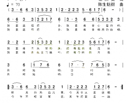 退伍心情简谱