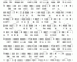 用一生去忘记简谱(歌词)-田跃君演唱-桃李醉春风记谱