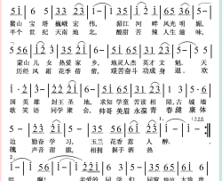 同学之歌献给蒙山镇中学首届初中同学简谱